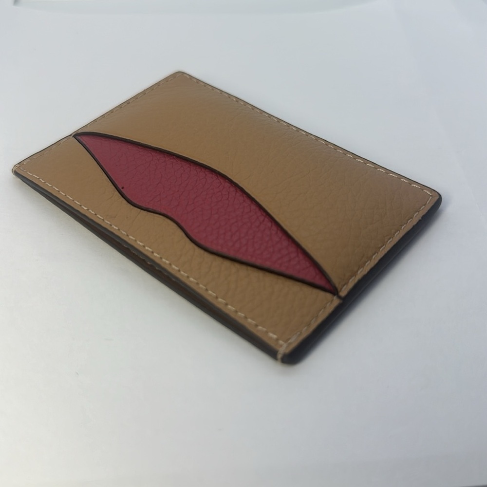 NWT Coach Card Case Wallet Pink Tan Leather Slim ID Holder - Picture 13 of 16